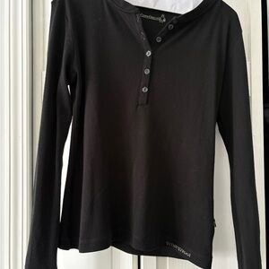 Smartwool Black Wool Button-Up Top